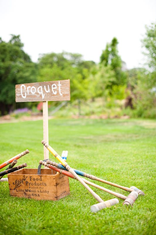 Party games: Croquet is a great outdoor game for large yards for family reunions, the 4th of July, or any outdoor celebration. 