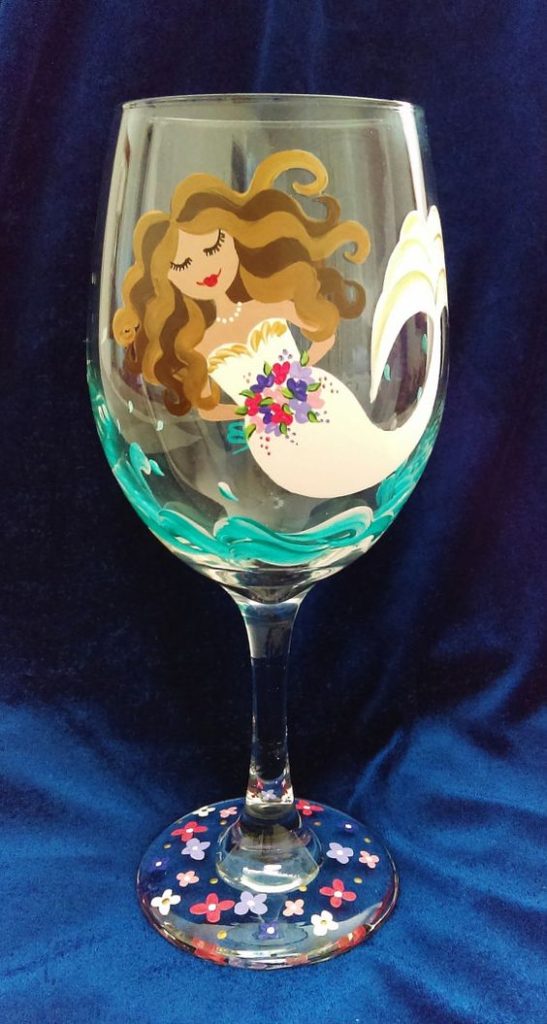 Have your guests decorate a wine glass and take them home as bridal shower favors. 