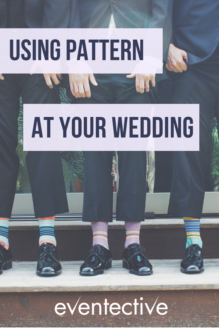 Use pattern at your wedding with groomsmen socks