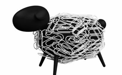 Magnetic Sheep Paperclip Holder