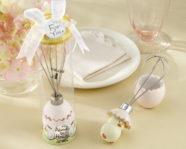 Baby Shower Favors About to Hatch Egg Whisk