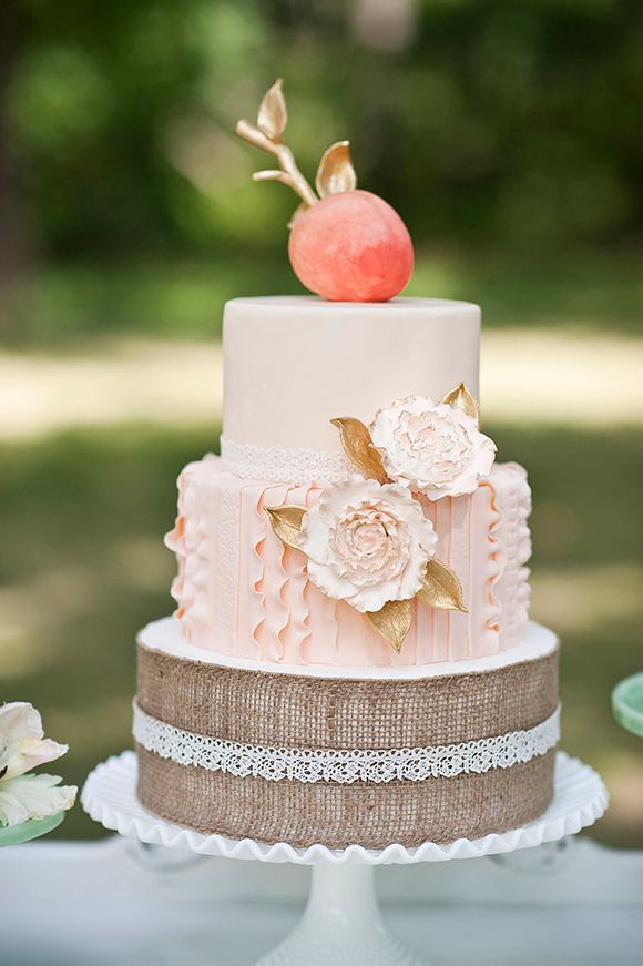 rustic wedding flower caks