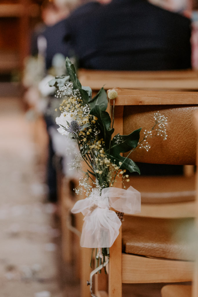 rustic wedding flower aisle marker