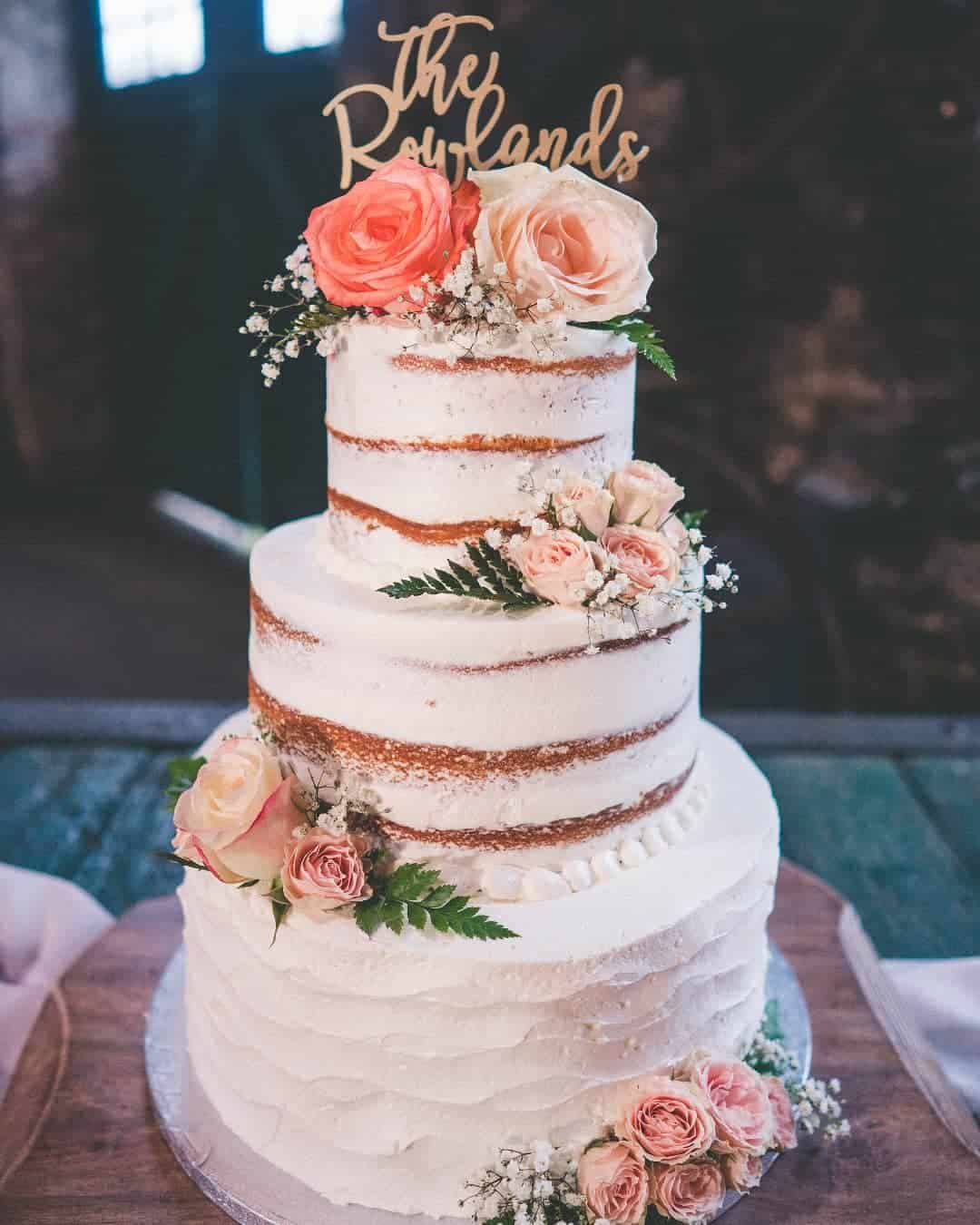 Amazing Naked Wedding Cakes