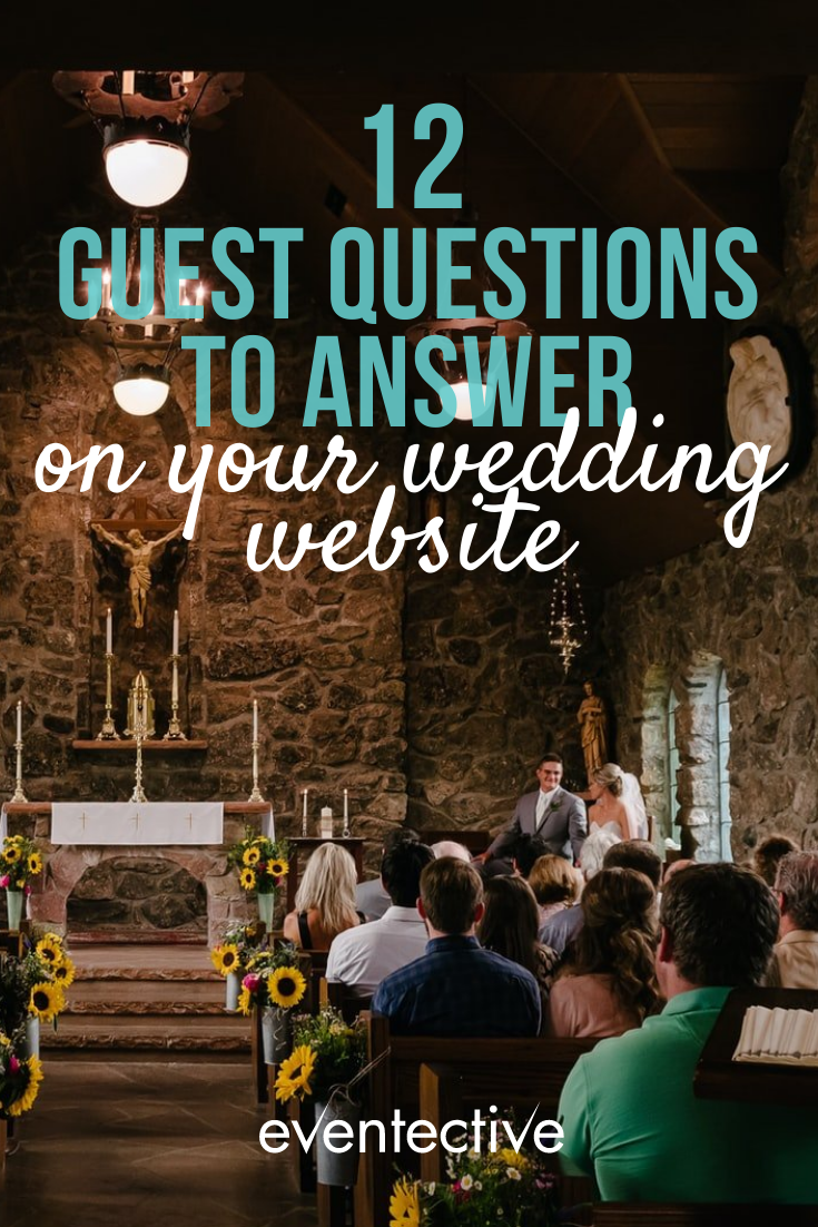 12 guest questions to answer on your wedding website