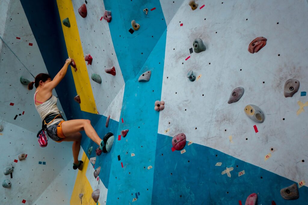 adult birthday party trends rock climbing