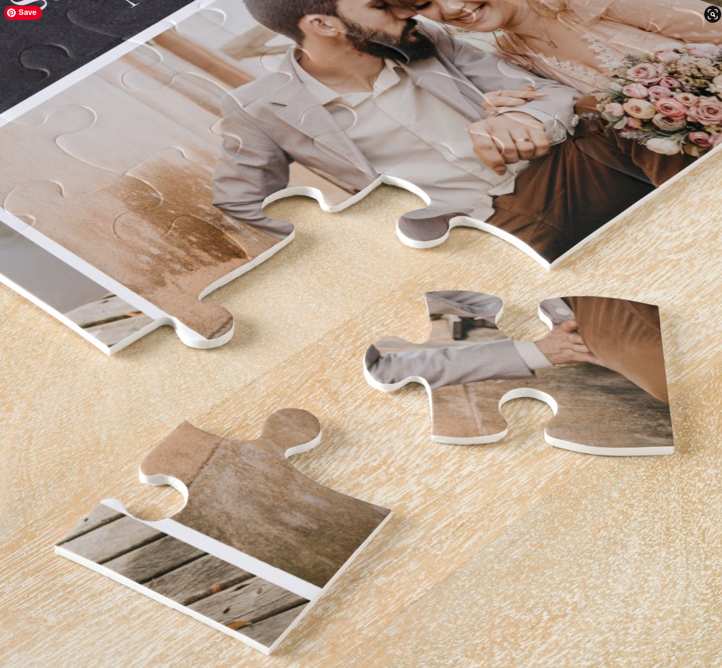 photo puzzles are unique wedding keepsakes