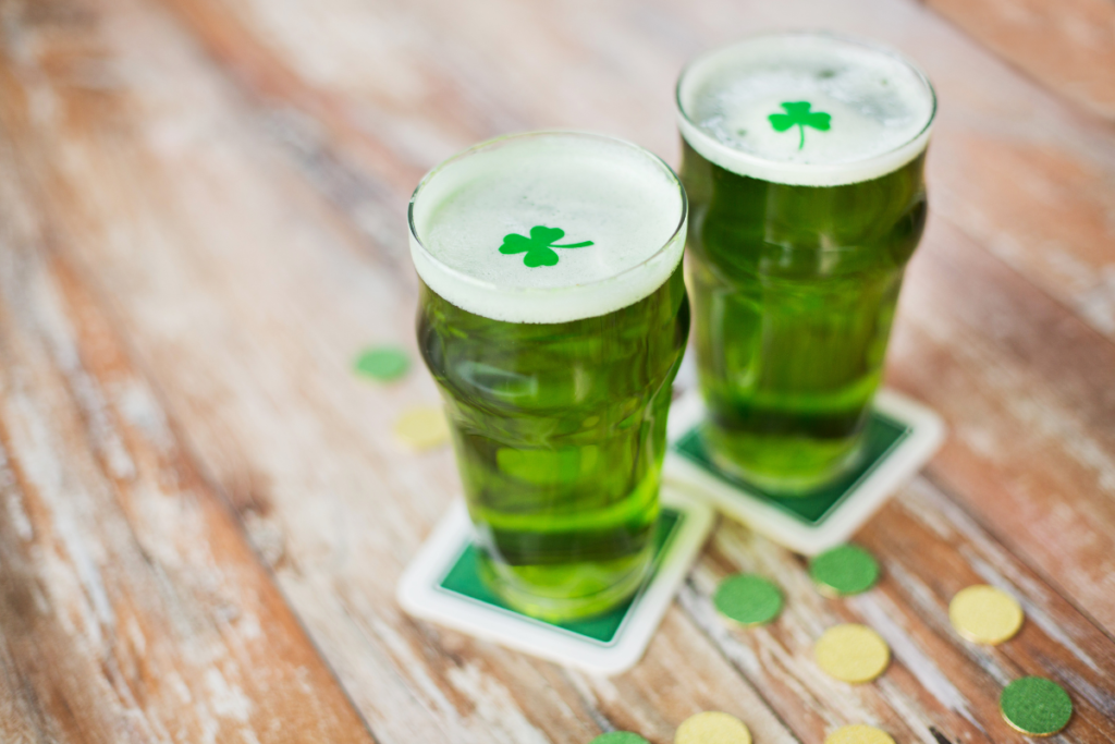St. Patrick's Day shamrock drinks