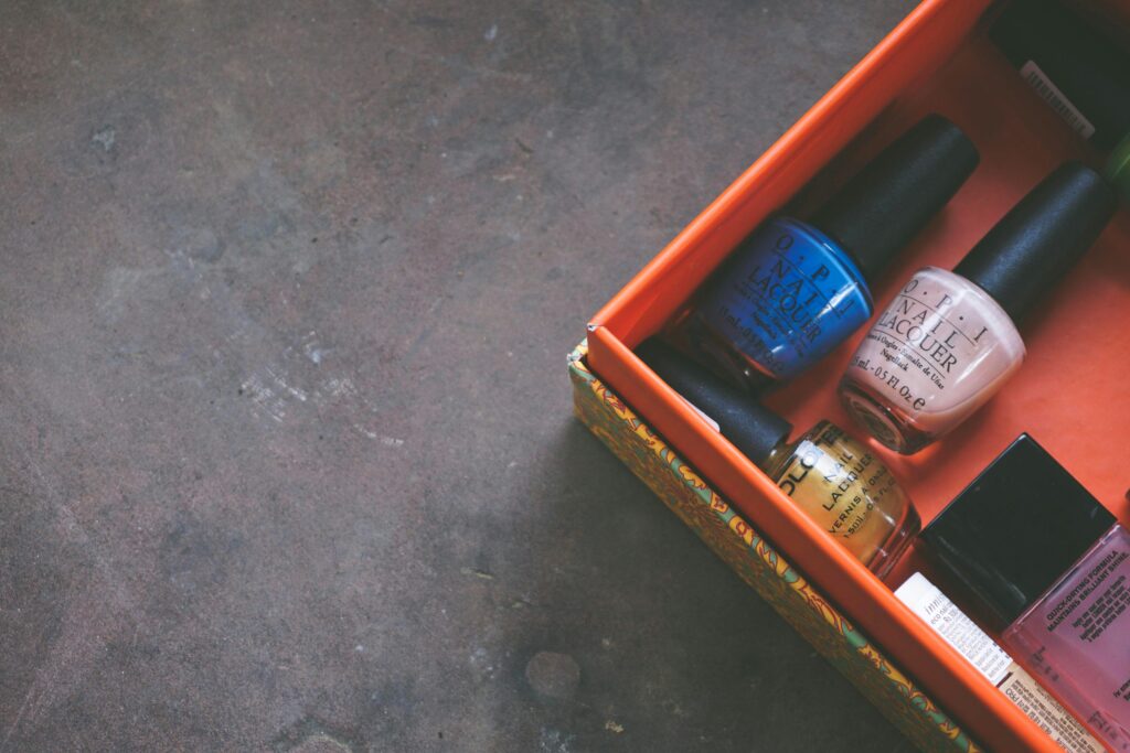 Box of nail polish